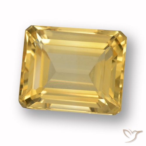 4.67ct 天然 黄金色 黄水晶, 祖母绿式切割, VVS-VS