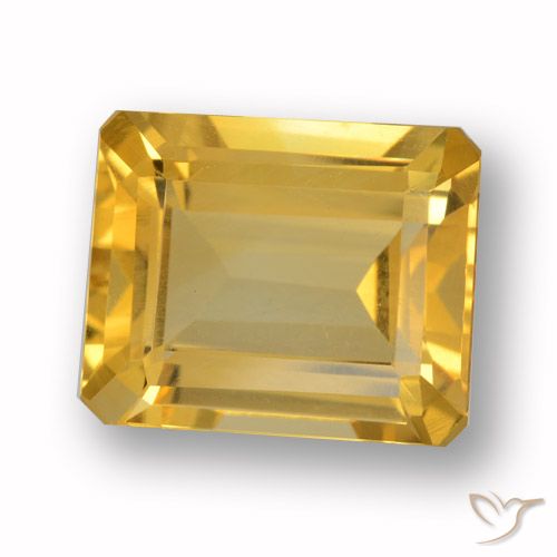 4.47ct 天然 黄金色 黄水晶, 祖母绿式切割, VVS-VS