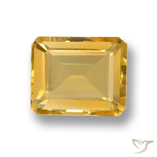 4.27ct 天然 黄金色 黄水晶, 祖母绿式切割, VVS-VS