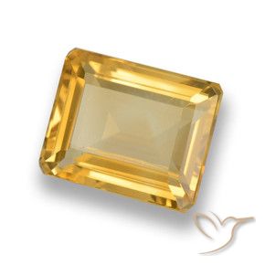 4.65克拉天然黄水晶，八边形，VVS
