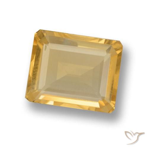 3.65克拉天然黄水晶，八边形，VVS-VS
