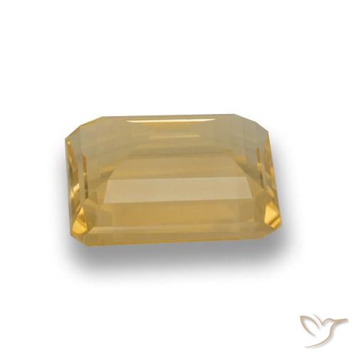 3.65克拉天然黄水晶，八边形，VVS-VS