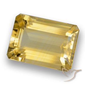 6.21克拉天然黄水晶，八边形，VVS