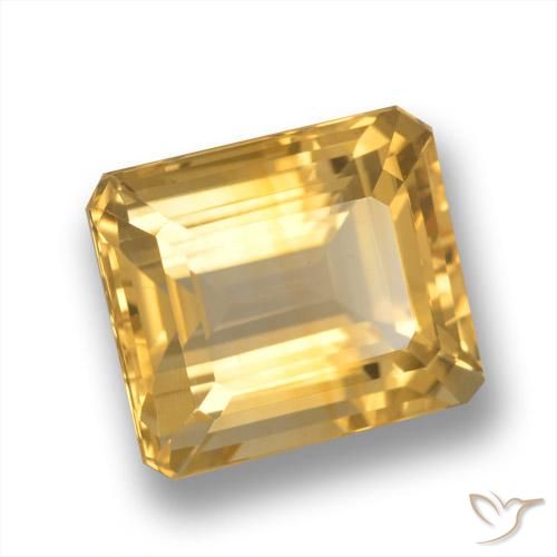 5.65克拉天然黄水晶，八边形，VVS-VS