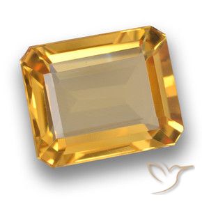 5.18克拉天然黄水晶，八边形，VVS-VS