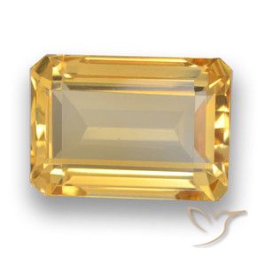 7.09克拉天然黄水晶，八边形，VVS-VS