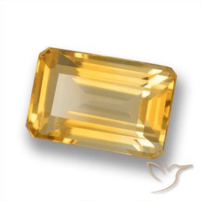 4.95克拉天然黄水晶，八边形，VVS