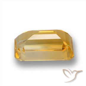 3.80克拉天然黄水晶，八边形，VVS
