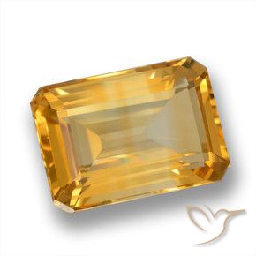 6.37克拉天然黄水晶，八边形，VVS-VS