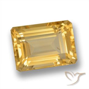 7.63克拉天然黄水晶，八边形，VVS-VS