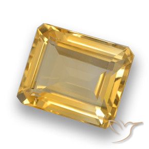 4.16克拉天然黄水晶，八边形，VVS