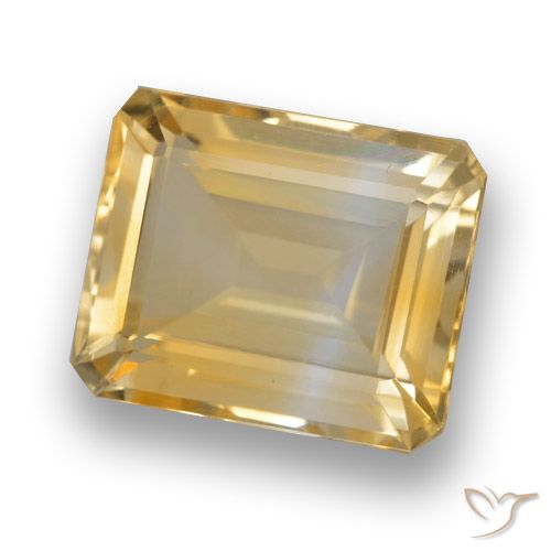 4.15ct 天然 金色 黄水晶, 祖母绿式切割, VVS