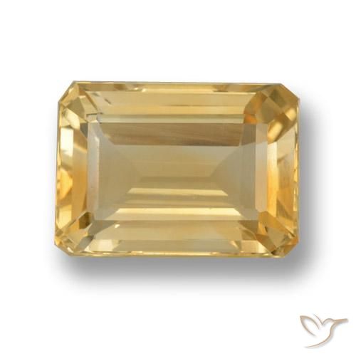 7.85ct 天然 黄金色 黄水晶, 祖母绿式切割, VVS-VS