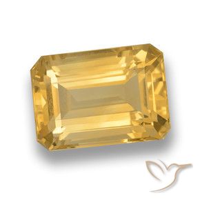 7.25克拉天然黄水晶，八边形，VVS-VS