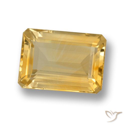 7.22ct 天然 黄金色 黄水晶, 祖母绿式切割, VVS-VS