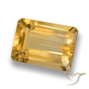 6.63克拉天然黄水晶，八边形，VVS-VS