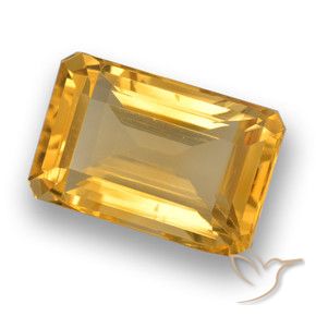 4.29克拉天然黄水晶，八边形，VVS-VS
