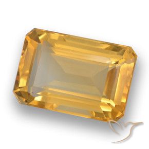 4.54克拉天然黄水晶，八边形，VVS-VS