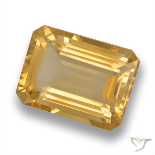 6.84克拉天然黄水晶，八边形，VVS