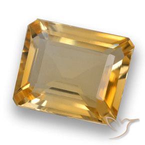 3.46克拉天然黄水晶，八边形，VVS