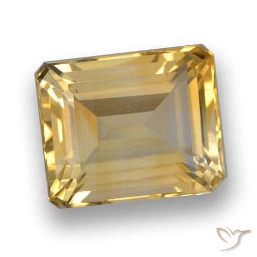 4.83ct 天然 浅金色 黄水晶, 祖母绿式切割, VVS-VS