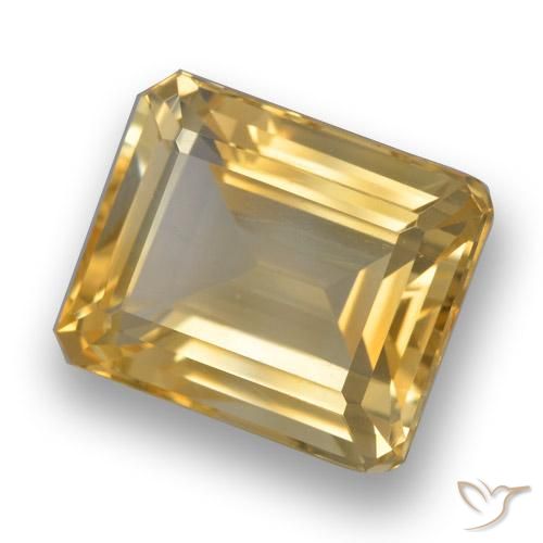 4.83克拉天然黄水晶，八边形，VVS-VS