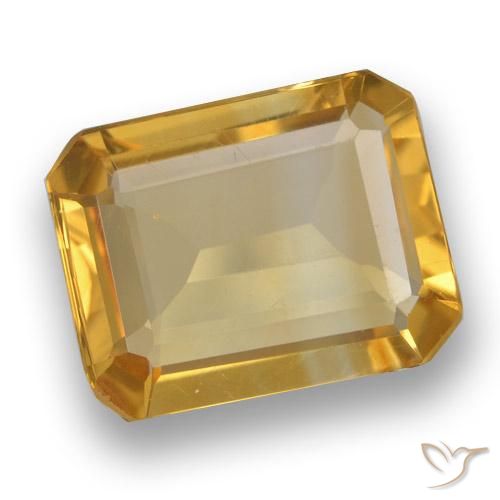 2.96ct 天然 深金橙色 黄水晶, 祖母绿式切割, VVS-VS