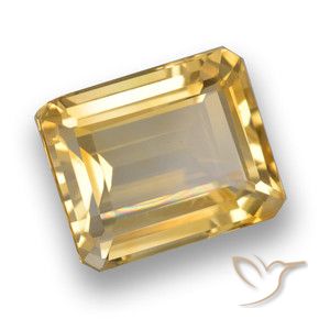 4.55克拉天然黄水晶，八边形，VVS