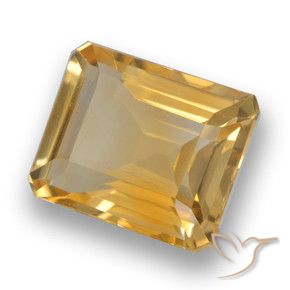 4.12克拉天然黄水晶，八边形，VVS-VS