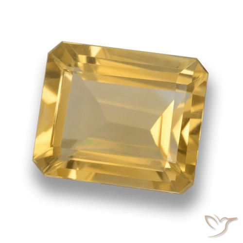 5.12克拉天然黄水晶，软垫，VS