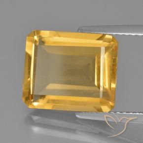 5.28克拉天然黄水晶，八边形，VS