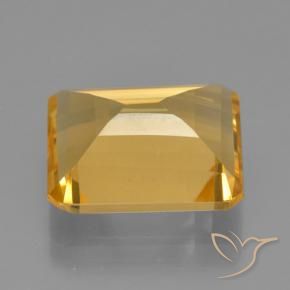 5.28克拉天然黄水晶，八边形，VS
