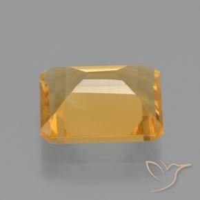 3.92克拉天然黄水晶，八边形，VS