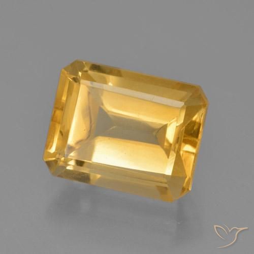 4.58克拉天然黄水晶，八边形，VS