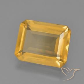 3.51克拉天然黄水晶，八边形，VS