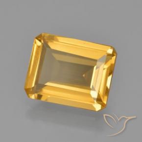 3.59克拉天然黄水晶，八边形，VS