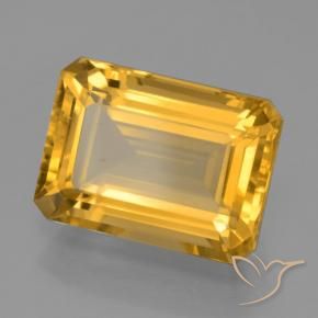 7.44克拉天然黄水晶，八边形，VVS-VS