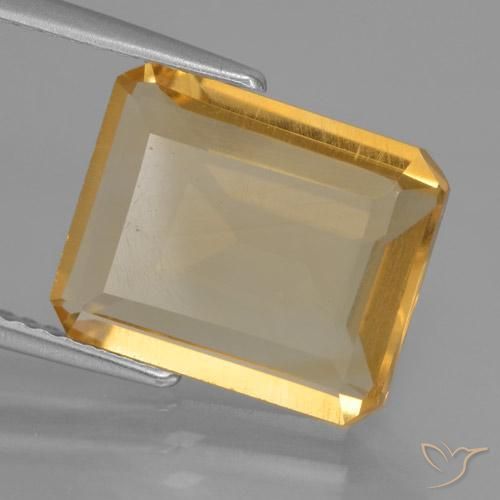 4.23克拉天然黄水晶，八边形，VS