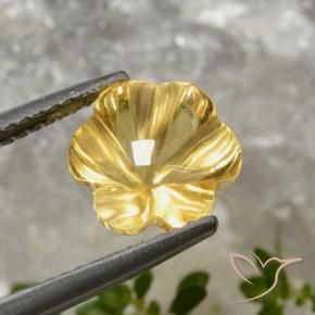 2.78克拉天然黄水晶，花形切割，透明
