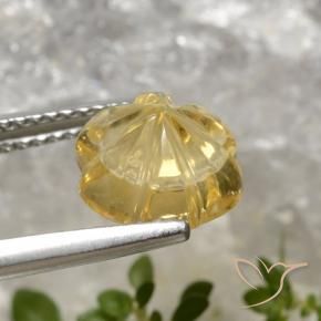 2.78克拉天然黄水晶，花形切割，透明