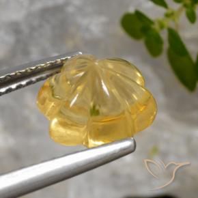 2.44克拉天然黄水晶，花形切割，透明