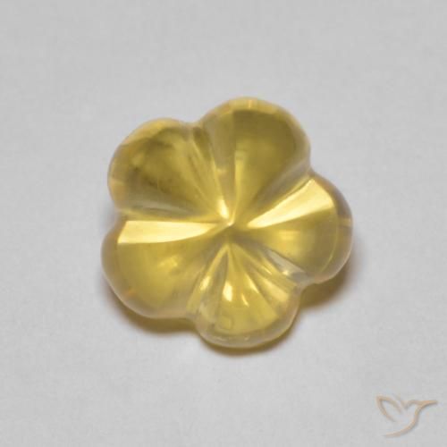 2.34ct 天然 金橙色 黄水晶, 花形切割, 透明