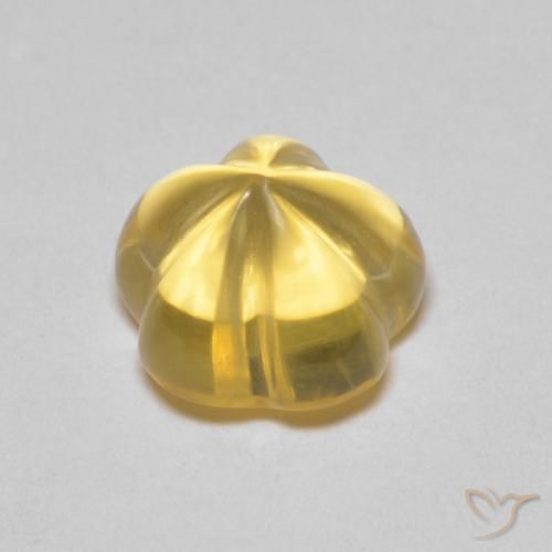 2.34克拉天然黄水晶，花形切割，透明