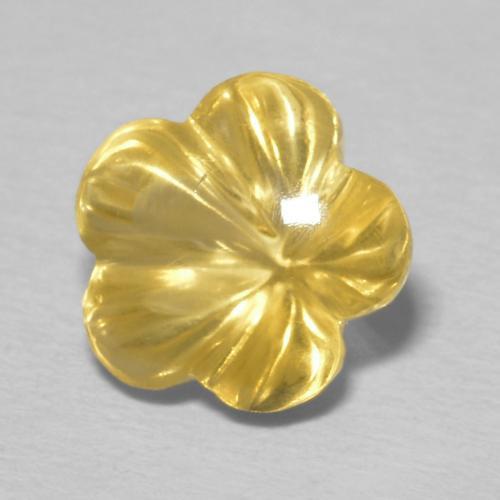 2.46克拉天然黄水晶，花形切割，透明