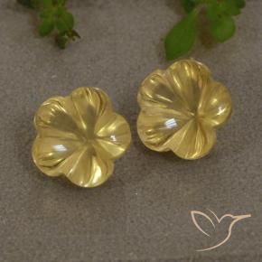 4.27克拉天然黄水晶，花形切割，透明