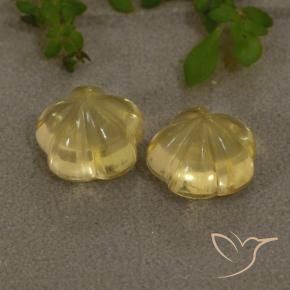 4.27克拉天然黄水晶，花形切割，透明