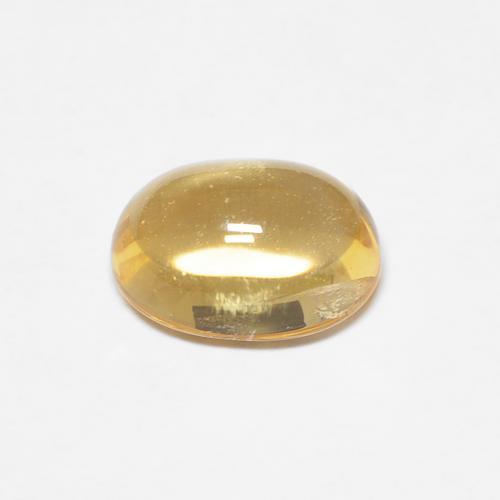 1.40克拉天然金色黄水晶，椭圆形切割，7.9×5.9毫米，透明
