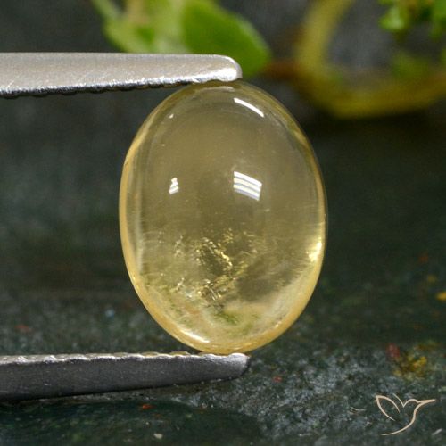 1.39ct 天然 淡黄色 黄水晶, 椭圆形, 透明