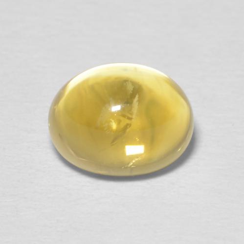 1.86克拉天然黄水晶，椭圆形，透明