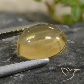 1.47克拉天然黄水晶，椭圆形，透明